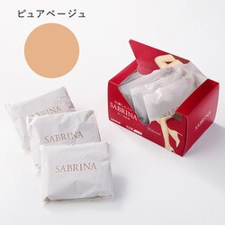 【ネット限定お得7足セット】SABRINA サブリナ 伝線しにくい美しい素肌感 定番・ナチュラルストッキング ピュアベージュ M-L SB517SY