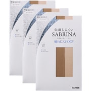SABRINA サブリナ 3足組ストッキング 丈夫で美しい 破れにくい融着交編 バ-モンブラン M-L SP833MY