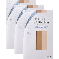 SABRINA サブリナ 3足組ストッキング 丈夫で美しい 破れにくい融着交編 ヌードベージュ M-L SP833MY