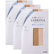 SABRINA サブリナ 3足組ストッキング 丈夫で美しい 破れにくい融着交編 ヌードベージュ M-L SP833MY