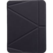 iPad 10世代 対応 ケース 手帳型 背面 クリア 3WAY スタンド ペン収納 付 耐衝撃 保護 カバー LUCID FOLIO チャコール MC_PD5CSPTLF_CC