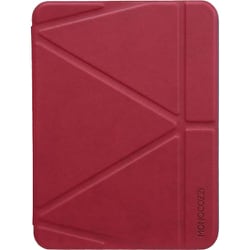 iPad 10世代 対応 ケース 手帳型 背面 クリア 3WAY スタンド ペン収納 付 耐衝撃 保護 カバー LUCID FOLIO バーガンディー MC_PD5CSPTLF_BD