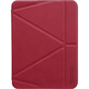 iPad 10世代 対応 ケース 手帳型 背面 クリア 3WAY スタンド ペン収納 付 耐衝撃 保護 カバー LUCID FOLIO バーガンディー MC_PD5CSPTLF_BD