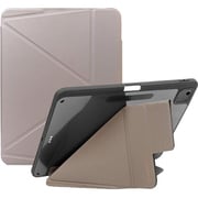 iPad Air M3 2025 11インチ M2 10.9 対応 ケース 手帳型 背面 クリア 3WAY スタンド ペンシル ホルダー 付 耐衝撃 保護 カバー LUCID REFINED エレファントグレー MC_PACCSAILT_EG