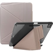 iPad Air 13インチ M3 2025 M2 対応 ケース 手帳型 背面 クリア 3WAY スタンド ペンシル ホルダー 付 耐衝撃 保護 カバー LUCID REFINED エレファントグレー MC_PADCSAILT_EG