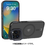 iPhone 16 Pro 対応 ケース クリア MagSafe 対応 スタンド 付き 耐衝撃 スマホケース マグセーフ 透明 スマホカバー LUCID トランスパレント/チャコール MC_IPRCSPTLP_TC