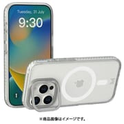 iPhone 16 Pro 対応 ケース クリア MagSafe 対応 スタンド 付き 耐衝撃 スマホケース マグセーフ 透明 スマホカバー LUCID トランスパレント/シルバー MC_IPRCSPTLP_TS
