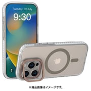 iPhone 16 Pro 対応 ケース クリア MagSafe 対応 スタンド 付き 耐衝撃 スマホケース マグセーフ 透明 スマホカバー LUCID トランスパレント/ゴールド MC_IPRCSPTLP_TG