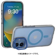 iPhone 16 対応 ケース クリア MagSafe 対応 スタンド 付き 耐衝撃 スマホケース マグセーフ 透明 スマホカバー LUCID トランスパレント/ブルー MC_IPNCSPTLP_TB