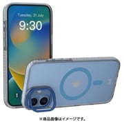 iPhone 16 Plus 対応 ケース クリア MagSafe 対応 スタンド 付き 耐衝撃 スマホケース マグセーフ 透明 スマホカバー LUCID トランスパレント/ブルー MC_IPBCSPTLP_TB