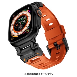 MC_WA4BDRBRS_OR [Apple Watch 対応 バンド ラバー スポーツ ベルト 調節可 スポーツバンド ESSENTIALS Rubber Strap オレンジ]