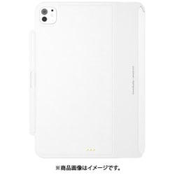 iPad Pro 11インチ M4 対応 ケース Apple 純正 Magic Keyboard 対応 人工 皮 革 ApplePencil 充電 ペン収納 保護 カバー CoverBuddy ホワイト ME_PPECSPCCY_WH