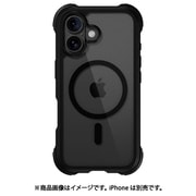 iPhone 16 対応 ケース クリア MagSafe 対応 耐衝撃 MIL規格 マグセーフ スマホケース Odyssey M レザーブラック ME_IPNCSPTO1_LB