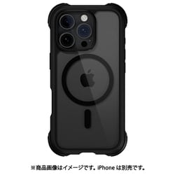 iPhone 16 Pro 対応 ケース クリア MagSafe 対応 耐衝撃 MIL規格 マグセーフ スマホケース Odyssey M レザーブラック ME_IPRCSPTO1_LB