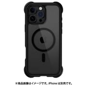 iPhone 16 Pro Max 対応 ケース クリア MagSafe 対応 耐衝撃 MIL規格 マグセーフ スマホケース Odyssey M レザーブラック ME_IPGCSPTO1_LB