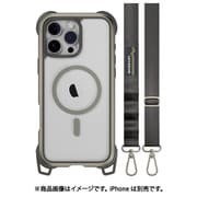 iPhone 16 Pro Max 対応 ケース ショルダー ストラップ 付き クリア MagSafe 対応 耐衝撃 MIL規格 マグセーフ スマホケース Odyssey +Strap M チタニウム ME_IPGCSPTO4_TI