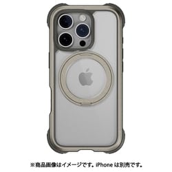 iPhone 16 Pro 対応 ケース クリア MagSafe 対応 スタンド リング付き 耐衝撃 MIL規格 スマホケース マグセーフ リング スマホカバー Odyssey Stand M チタニウム ME_IPRCSPTO6_TI