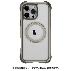 iPhone 16 Pro Max 対応 ケース クリア MagSafe 対応 スタンド リング付き 耐衝撃 MIL規格 スマホケース マグセーフ リング スマホカバー Odyssey Stand M チタニウム ME_IPGCSPTO6_TI