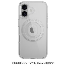 iPhone 16 対応 ケース クリア MagSafe 対応 スタンド リング付き 耐衝撃 MIL規格 スマホケース マグセーフ リング スマホカバー MagStand 360 M トランスパレント ME_IPNCSPTM1_TR