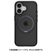 iPhone 16 対応 ケース クリア MagSafe 対応 スタンド リング付き 耐衝撃 MIL規格 スマホケース マグセーフ リング スマホカバー MagStand 360 M ブラック ME_IPNCSPTM1_BK