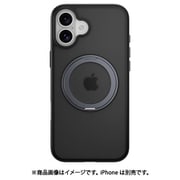 iPhone 16 Plus 対応 ケース クリア MagSafe 対応 スタンド リング付き 耐衝撃 MIL規格 スマホケース マグセーフ リング スマホカバー MagStand 360 M ブラック ME_IPBCSPTM1_BK