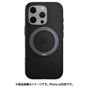 iPhone 16 Pro 対応 ケース クリア MagSafe 対応 スタンド リング付き 耐衝撃 MIL規格 スマホケース マグセーフ リング スマホカバー MagStand 360 M ブラック ME_IPRCSPTM1_BK