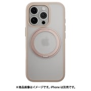 iPhone 16 Pro 対応 ケース クリア MagSafe 対応 スタンド リング付き 耐衝撃 MIL規格 スマホケース マグセーフ リング スマホカバー MagStand 360 M ロゼ ME_IPRCSPTM1_RS