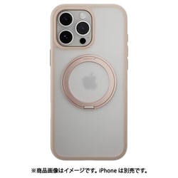 iPhone 16 Pro Max 対応 ケース クリア MagSafe 対応 スタンド リング付き 耐衝撃 MIL規格 スマホケース マグセーフ リング スマホカバー MagStand 360 M ロゼ ME_IPGCSPTM1_RS