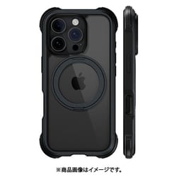iPhone 16 Pro 対応 ケース クリア MagSafe 対応 スタンド リング付き 耐衝撃 MIL規格 スマホケース マグセーフ リング スマホカバー Odyssey Stand M メタルブラック ME_IPRCSPTO6_MB