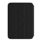 iPad mini 7 mini6 対応 ケース 手帳型 5WAY スタンド付き 保護 カバー 合成 皮 革 case 動画視聴 タイピング スタンド FACET ブラック ME_PMACSPLF4_BK
