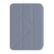 iPad mini 7 mini6 対応 ケース 手帳型 5WAY スタンド付き 保護 カバー 合成 皮 革 case 動画視聴 タイピング スタンド FACET アラスカンブルー ME_PMACSPLF4_AB
