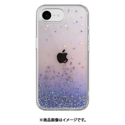 iPhone 16e 対応 ケース クリア オシャレ キラキラ 可愛い 耐衝撃 スマホケース ラメ かわいい スマホカバー StarField トワイライト SE_IS4CSPTSE_TW