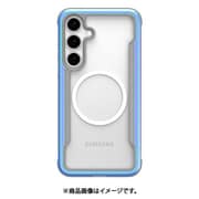 Galaxy S25 対応 ケース クリア MagSafe対応 耐衝撃 米軍MIL規格 スマホケース アルミ フレーム カバー Shield M イリデセント RT_G5SCSAPSS_IR