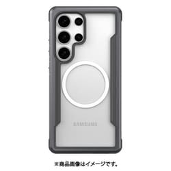 Galaxy S25 Ultra 対応 ケース クリア MagSafe対応 耐衝撃 米軍MIL規格 スマホケース アルミ フレーム カバー Shield M ブラック RT_G5LCSAPSS_BK