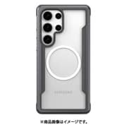 Galaxy S25 Ultra 対応 ケース クリア MagSafe対応 耐衝撃 米軍MIL規格 スマホケース アルミ フレーム カバー Shield M ブラック RT_G5LCSAPSS_BK