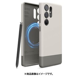 Galaxy S25 Ultra 対応 ケース MagSafe対応 耐衝撃 スマホケース カメラ レンズ 保護 マグネット 付 カバー MAGNETIC GLIDE CASE ストーン/ミディアムグレー EL_G5LCSPTG1_SG