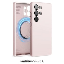 Galaxy S25 Ultra 対応 ケース MagSafe対応 シリコン 耐衝撃 スマホケース 指紋 防止 マグネット シリコンケース カバー MAGNETIC SILICONE CASE ラブリーピンク EL_G5LCSSCS5_LP