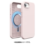 iPhone 16e 対応 ケース マグネット 付き シリコン 耐衝撃 スマホケース 指紋 防止 サラサラ シリコンケース MAGNETIC SILICONE CASE ラブリーピンク EL_IS4CSSLS5_LP