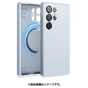 Galaxy S25 Ultra 対応 ケース MagSafe対応 シリコン 耐衝撃 スマホケース 指紋 防止 マグネット シリコンケース カバー MAGNETIC SILICONE CASE ライトブルー EL_G5LCSSCS5_LB