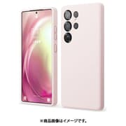 Galaxy S25 Ultra 対応 ケース シリコン 耐衝撃 スマホケース 指紋 防止 サラサラ シンプル シリコンケース カバー SILICONE CASE ラブリーピンク EL_G5LCSSCS6_LP