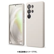Galaxy S25 Ultra 対応 ケース シリコン 耐衝撃 スマホケース 指紋 防止 サラサラ シンプル シリコンケース カバー SILICONE CASE ストーン EL_G5LCSSCS6_ST