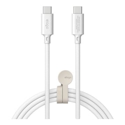 USB C ケーブル 対応 スマートフォン タブレット 各種 対応 USB-C to Type-C 急速充電 1m 480Mbps データ転送用 ケーブル 最大 240W PD 対応 Cケーブル C to C Cable ホワイト EL_ALLCBNYCQ_WH