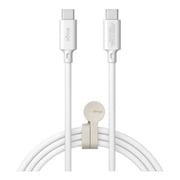 USB C ケーブル 対応 スマートフォン タブレット 各種 対応 USB-C to Type-C 急速充電 1m 480Mbps データ転送用 ケーブル 最大 240W PD 対応 Cケーブル C to C Cable ホワイト EL_ALLCBNYCQ_WH