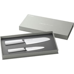 セラミックナイフ ギフトにもぴったりな2本セット（16cm＋11cm） ホワイト CLBS-261WH