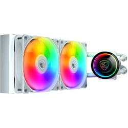 Poseidon Elite 240 ARGB ホワイト 240mm水冷 3年保証 ARGB120mmファン2基搭載 CGR-PSDELRGB-W-240