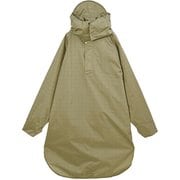 K407-245 KiU キウ ビジブルバイシクルレインポンチョ ポンチョ 245.グリッドベージュ