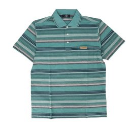 55422 SANTA BARBARA 半袖ポロシャツ Mサイズ 22 GREEN sbpoloh