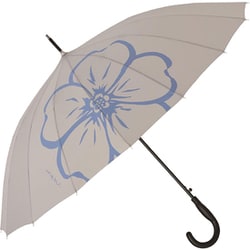 日傘 長傘 晴雨兼用 ベーシックジャンプ16 58cm ジャンプ式 UVカット加工 グラスファイバー骨 ワスレナグサ SMV-41455