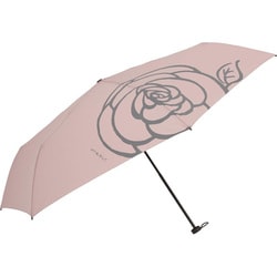 日傘 折りたたみ傘 晴雨兼用 ベーシックライトマルチミニ デザイン 55cm 手開き式 UVカット加工 ラスファイバー骨 イングリッシュローズ SMV-41464