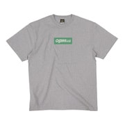 ボックスロゴTシャツ メンズ カットソー 杢グレー XLサイズ 9244
